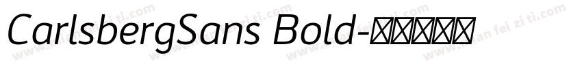 CarlsbergSans Bold字体转换